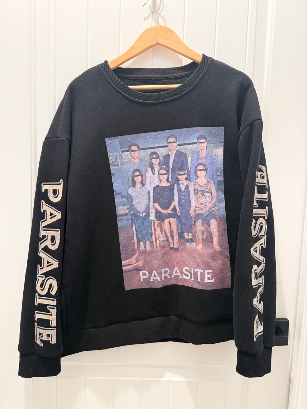 Parasite Graphic Crewneck Sweatshirt - Black - Men